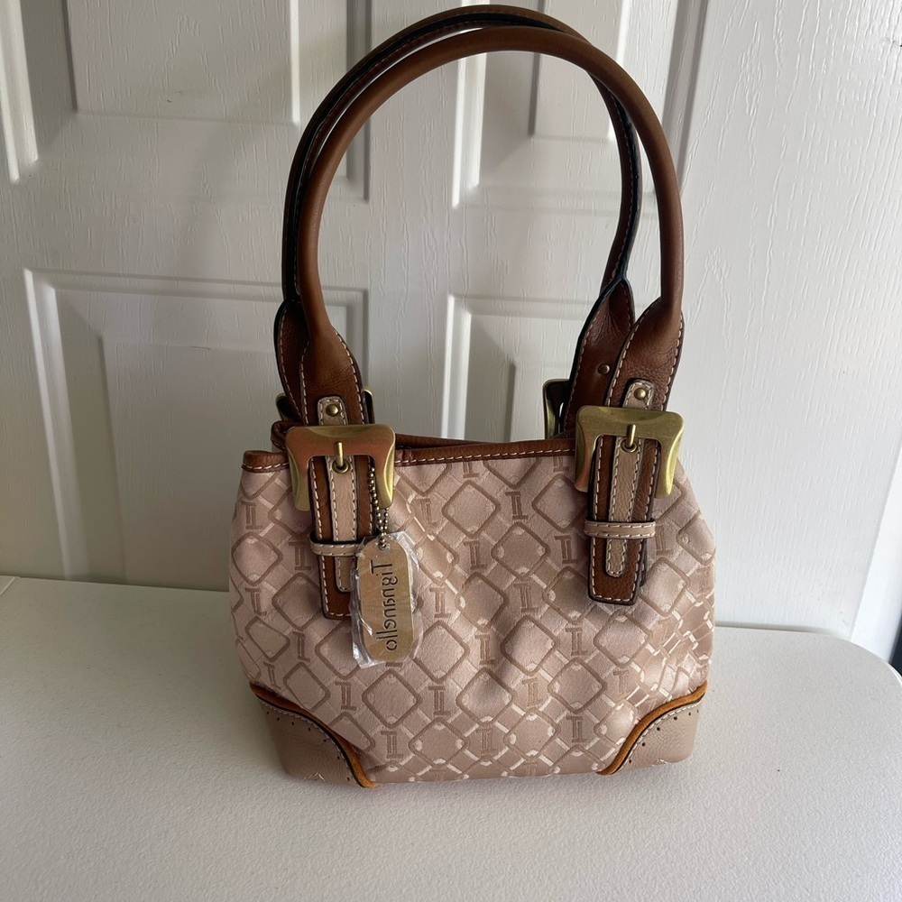 Tignanello new signature satin satchel bag